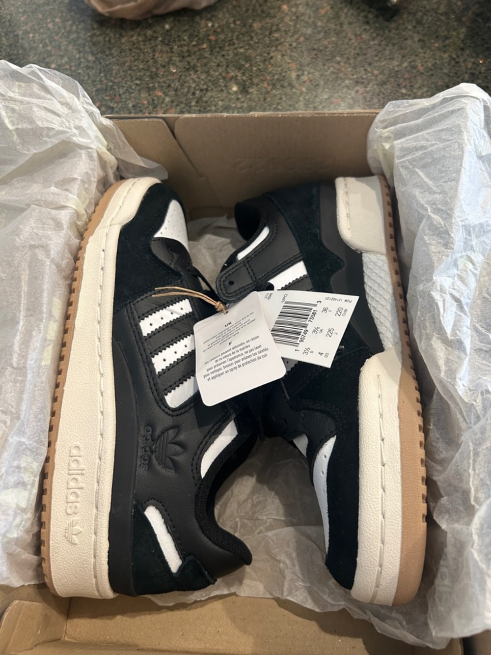 Adidas sneakers  Black and White Forum Low Shoes